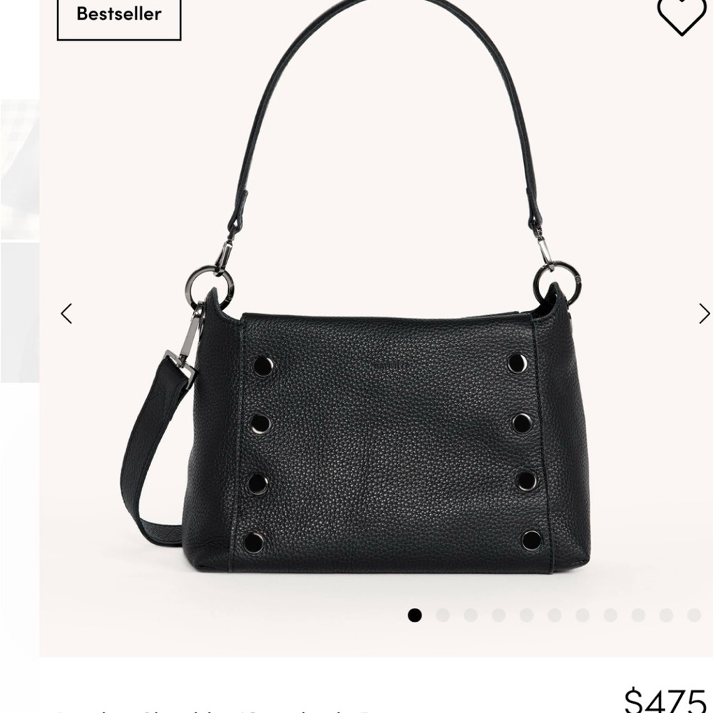 Hammitt Black Leather Shoulder Bag
